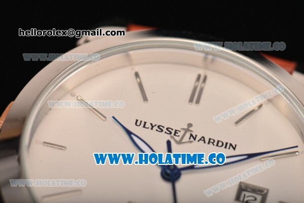 Ulysse Nardin Classico Automatic Steel Case with Stick Markers and White Dial - Click Image to Close